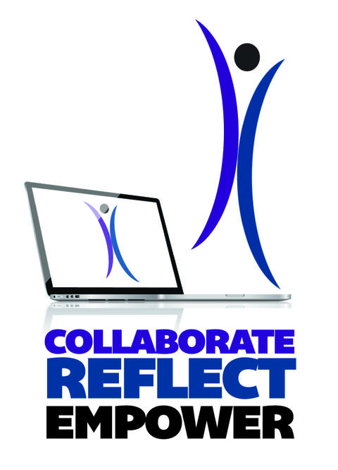 Collaborate reflect empower logo