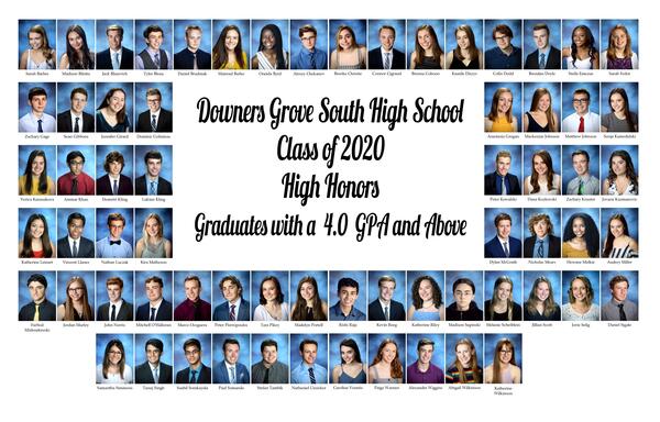 High Honors Graduates 2020